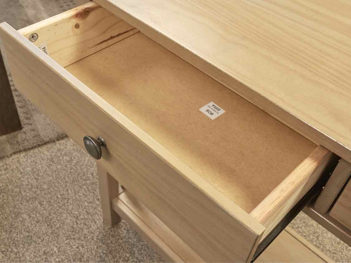 Two Draw Console in Driftwood Finish