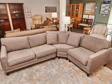 Boston Interiors3 Piece Curved GreyFlex Upholstered  Sectional