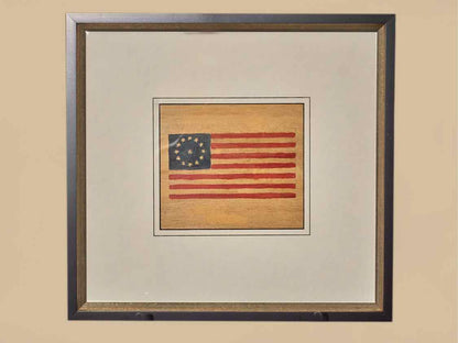 'American Flags VI'Art Print In Matt Black & Silver Accent Frame