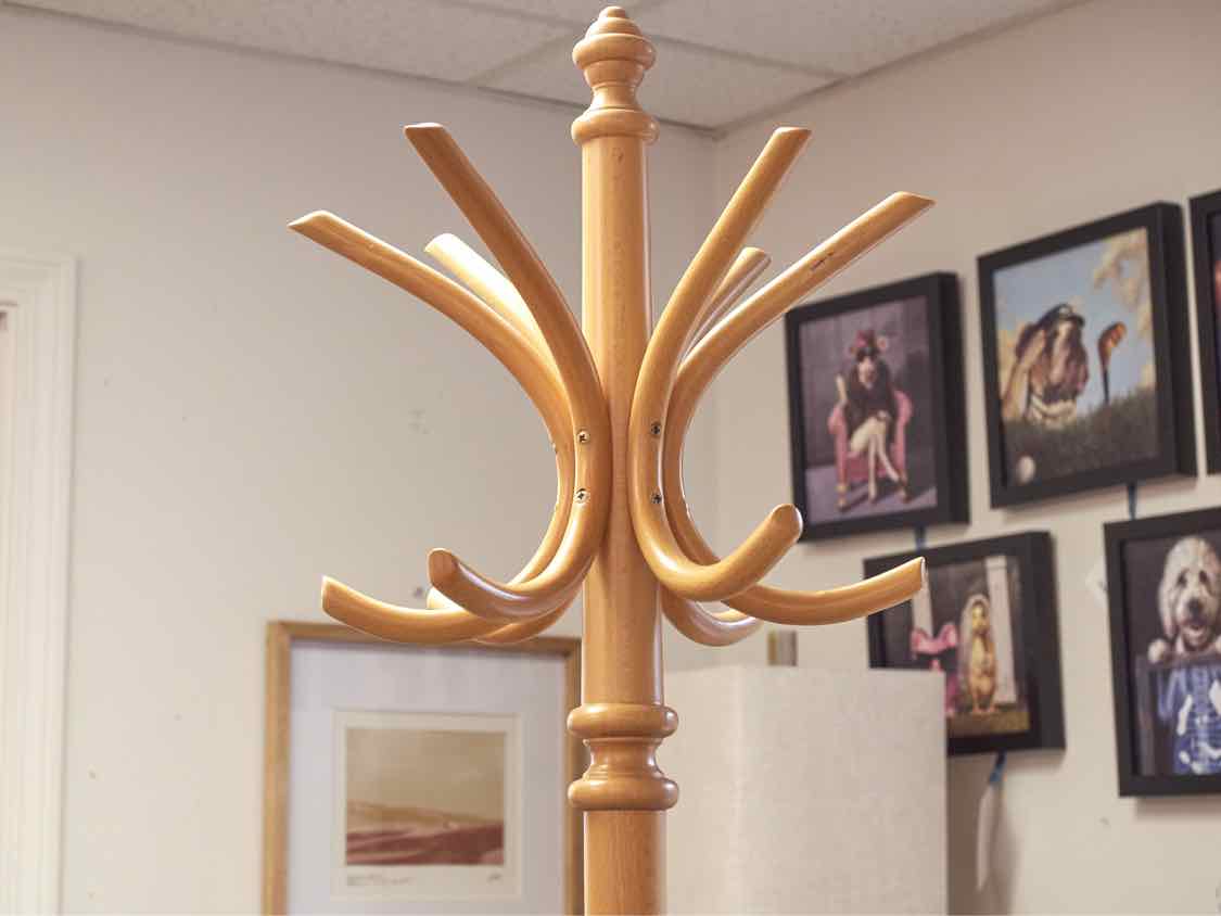 Crate & Barrel Maple Coat Rack