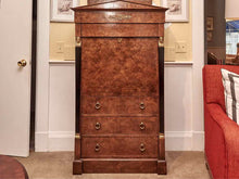 Baker Regency Burled Wood Secretary Desk