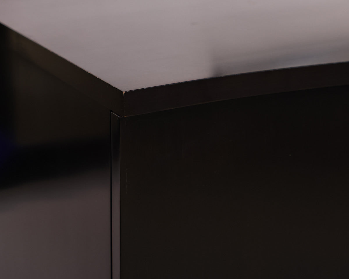Swaim Furniture Sideboard in Espresso Finish with Matte Gold Doors