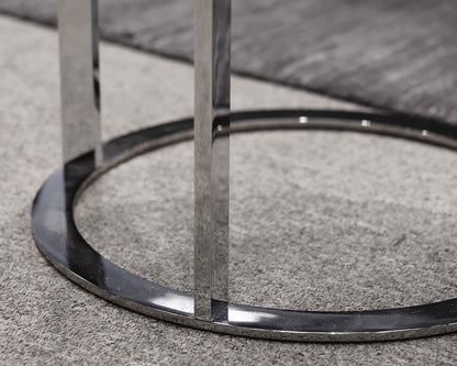 B&B Itailia Chrome Round Accent Table