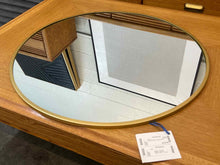 Round Wall Mirror in Gold Frame