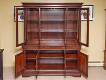 West Brothers Louis Phillippe Style  Dark  Cherry Finish 2 Piece China Cabinet