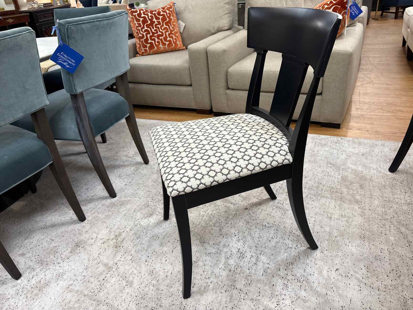 Arhaus Set of 4 'Klismos' Dining Chairs