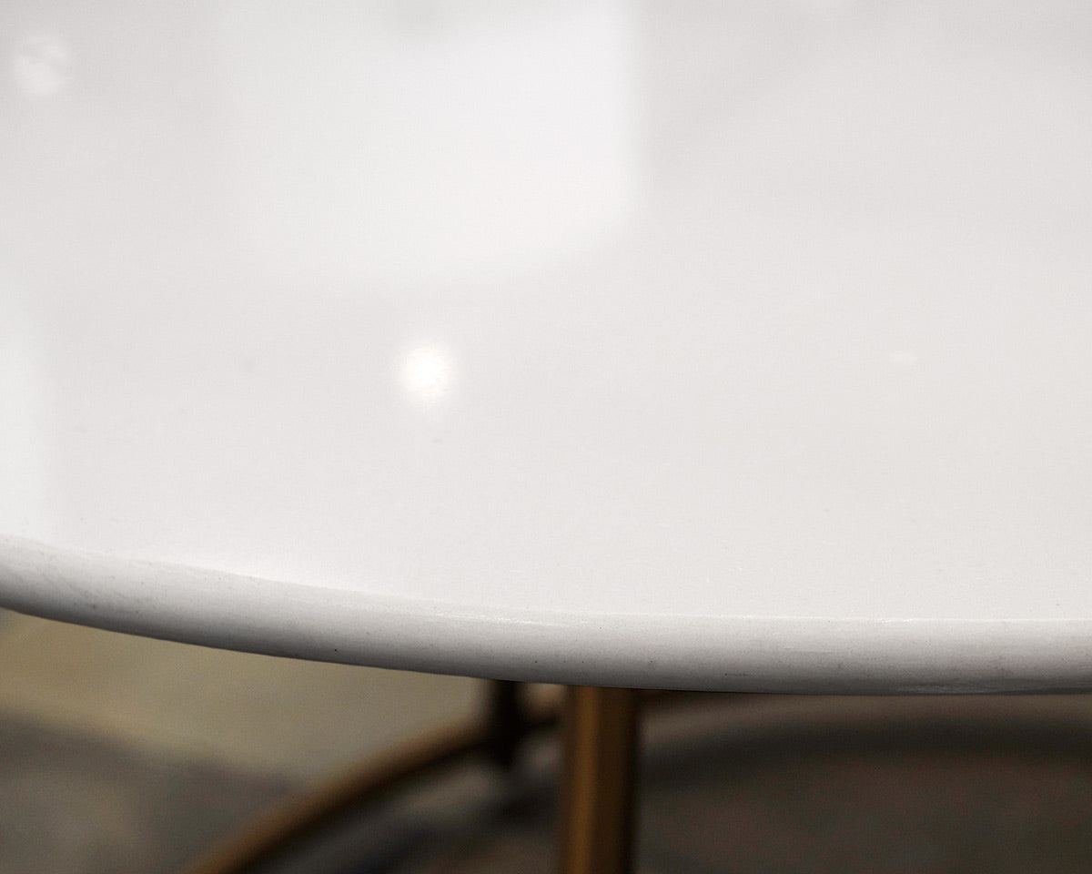 Round Marble Topped Coffee Table
