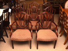 Set of 8 Mahogany Sheild Back Dining Chairs