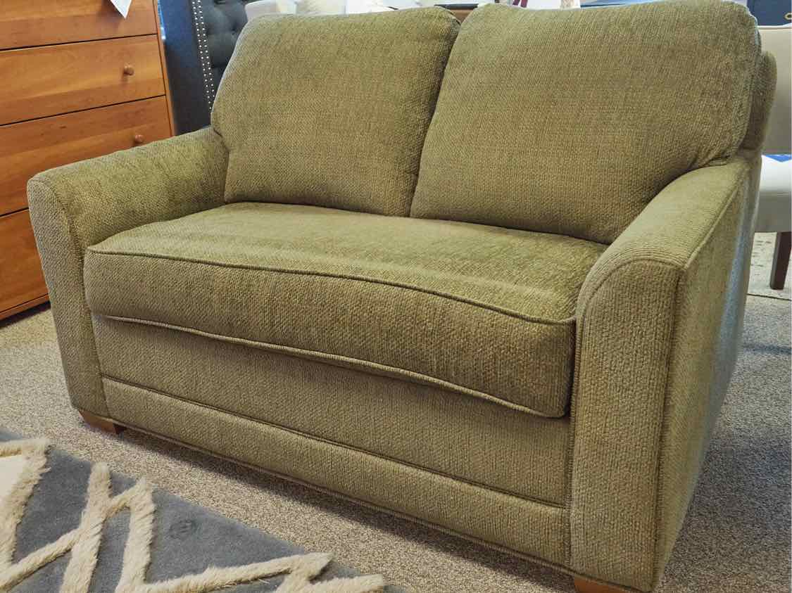 Spruce Green Upholstered Chair & 1/2 Sleeper Chair