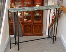 Jade Green Marble Top Console