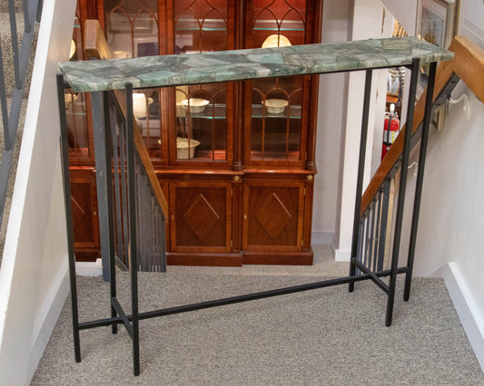 Jade Green Marble Top Console
