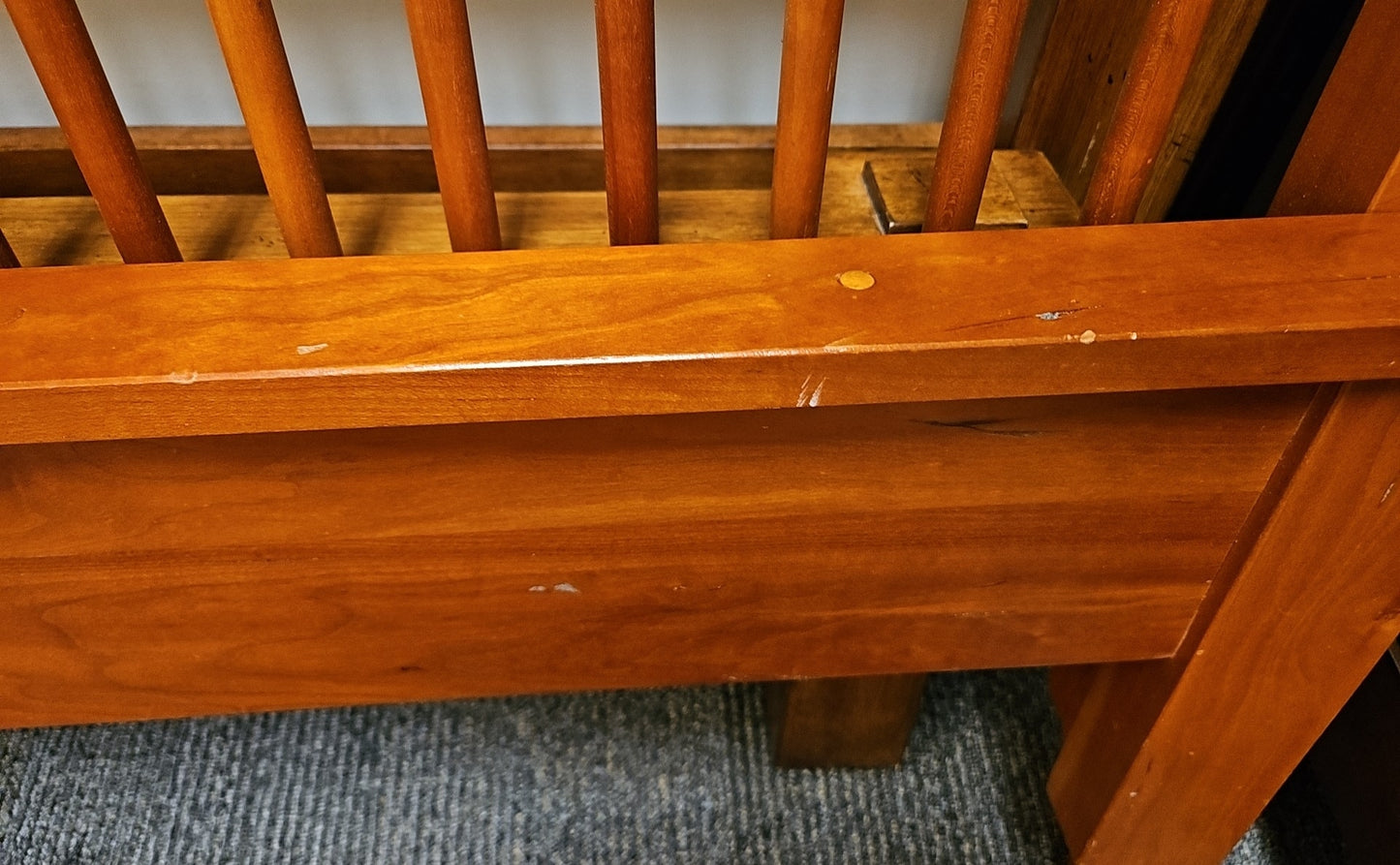 Cherry Mission Style Queen Bed