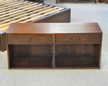 Crate & Barrel Hayden" Left" Pair Of  One Drawer Nightstands In Cocoa Finish