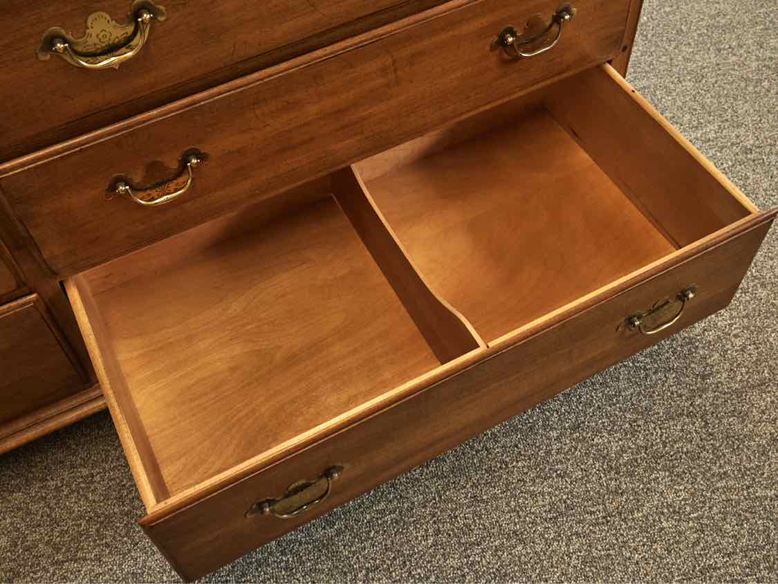 Ethan Allen Maple Double 9 Drawer Dresser