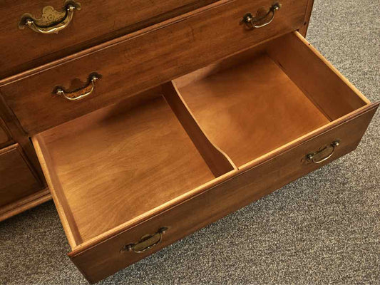 Ethan Allen Maple Double 9 Drawer Dresser