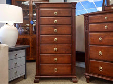 Ethan Allen British Classics Ginger Tall Lingerie Chest in Cinnabar Finish
