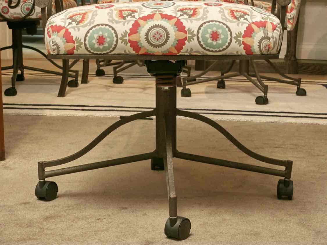 Wrought Iron Scrolled  Round Dining Set