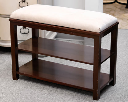 Bench w/ white cushion