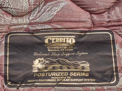 Brown Check Plaid Full Sleeper Sofa Includes 2 Toss Pillows