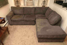 Jonathan Lewis 2-Piece Sectional in Graphite Grey Ultra Suede Upholstery
