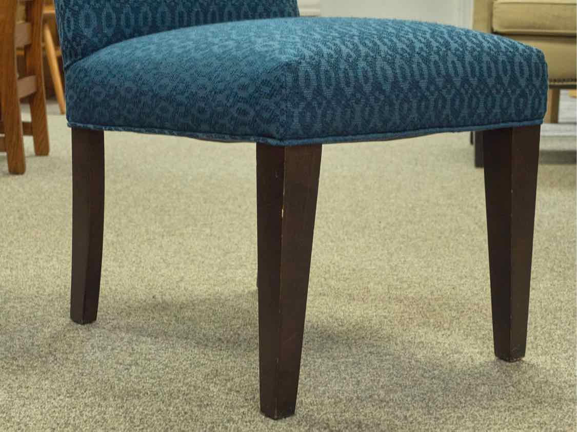 Set of Six Parson Chairs in Blue