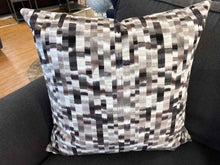 Geometric Pixel Accent Pillow