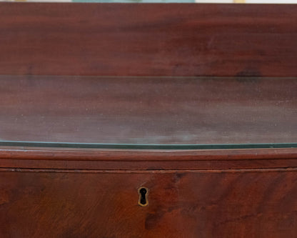 Crotch Mahogany "Sheraton Style" 4 Drawer Chest