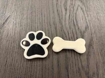 Dog Tic-Tac-Toe in Black & Ivory