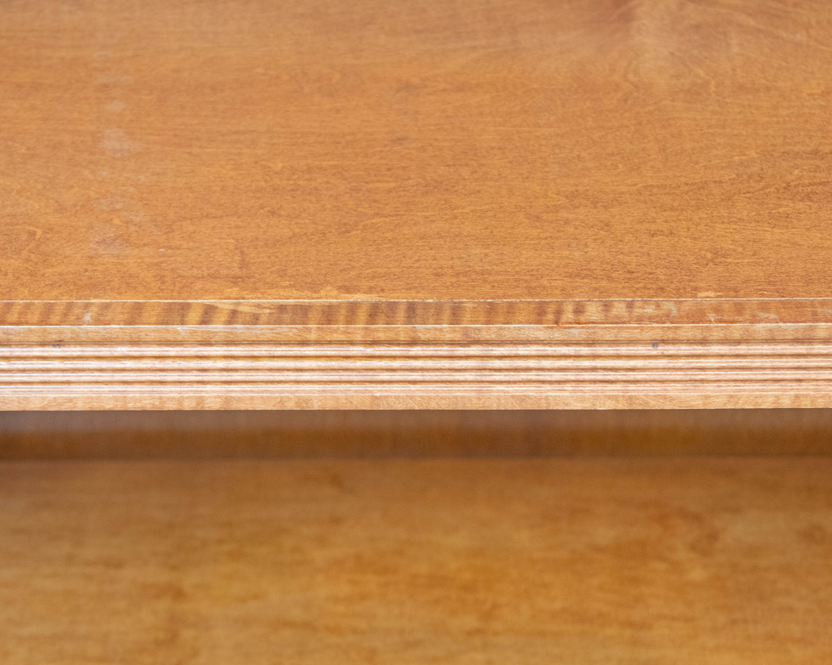 Cherry Bookcase With Fluted Detailing