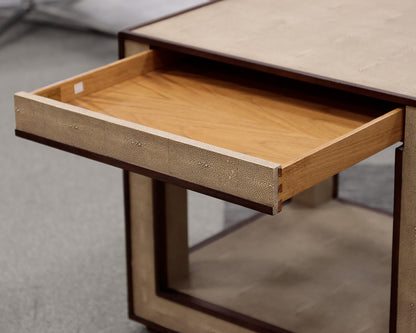 Lillian August for Hickory White Shagreen Accent Table