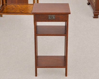 Pair of Mission Style Oak Nightstand