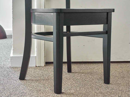 Set of 4 Emily Dining chairs in Black Finish