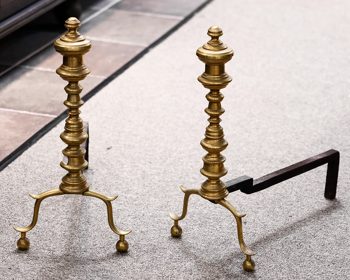 Brass Fireplace Andirons