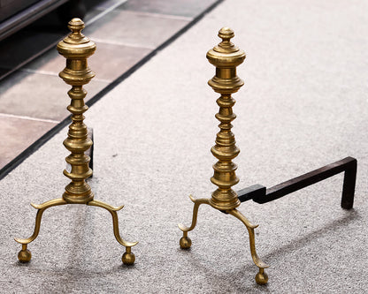 Brass Fireplace Andirons