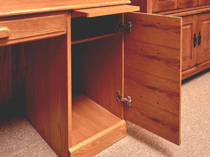Winners Only Oak Roll Top Desk with File Drawer (includes 4 keys)