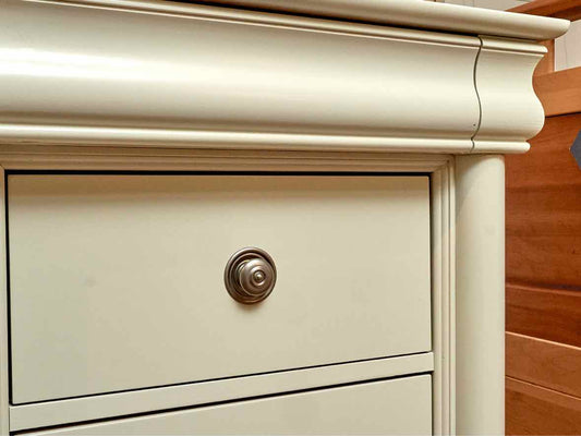 Cream  Finish 2 Drawer Nightstand