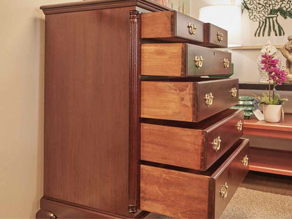 Traditional Mahogany Six Drawer Chest