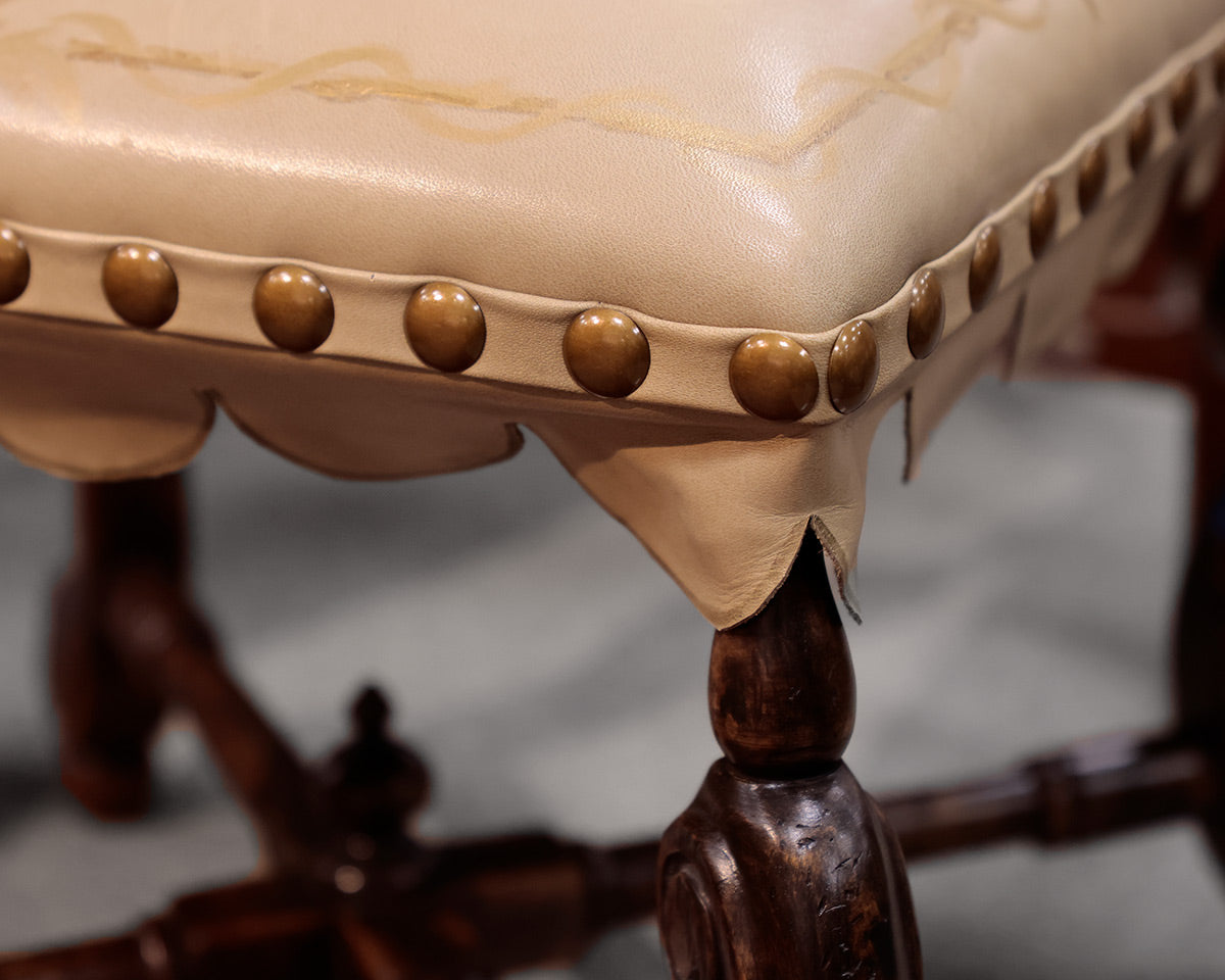 Pair of Custom Minton-Spidell Tuscan Style Ottomansl
