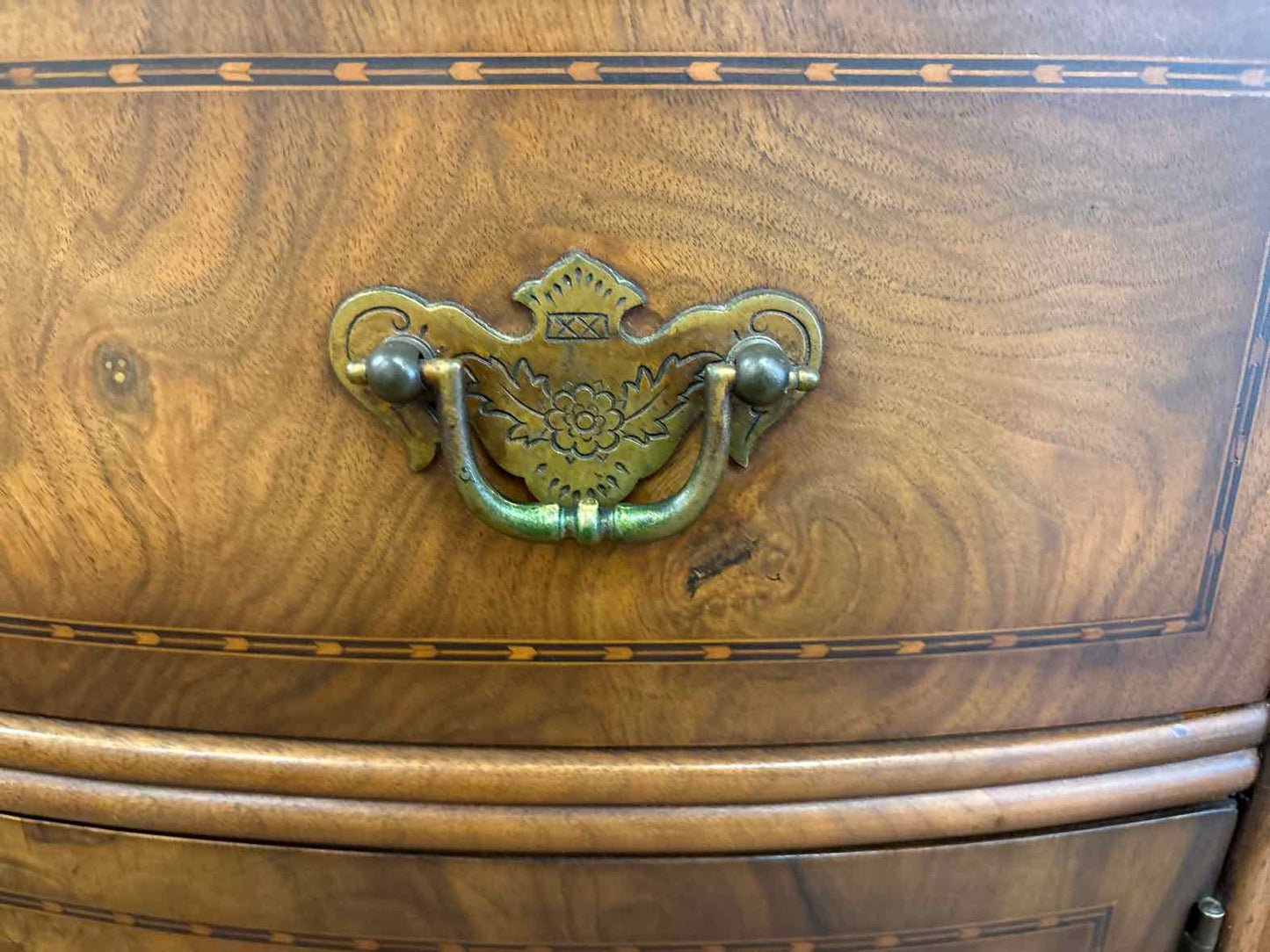 B. Altman & Co. Anqitue Walnut Demilune