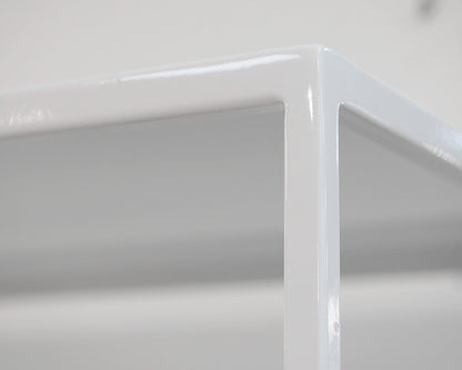 White Metal MCM Bookcase