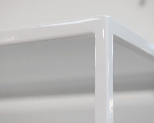 White Metal MCM Bookcase