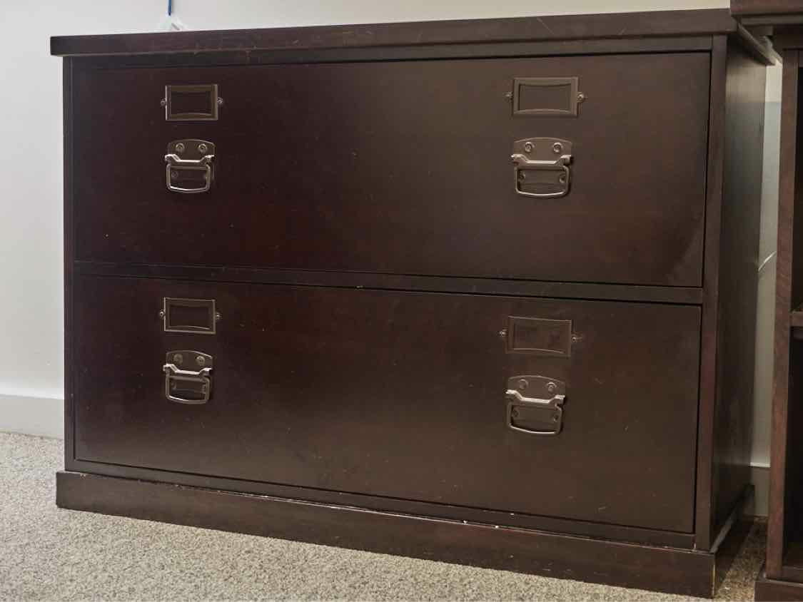 Pottery Barn 'Bedford' 2 Drawer File Cabinet in Espresso Finish