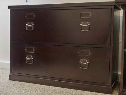 Pottery Barn 'Bedford' 2 Drawer File Cabinet in Espresso Finish