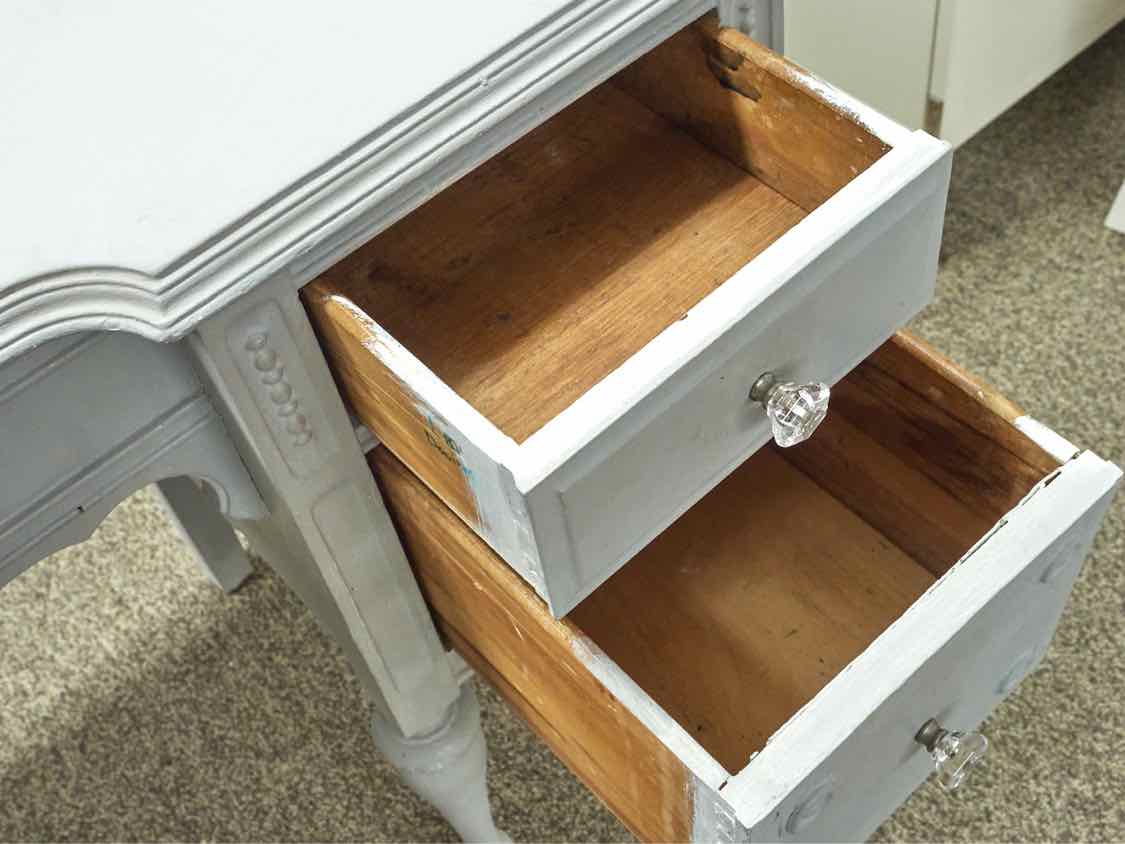 Painted Vanity in Grey