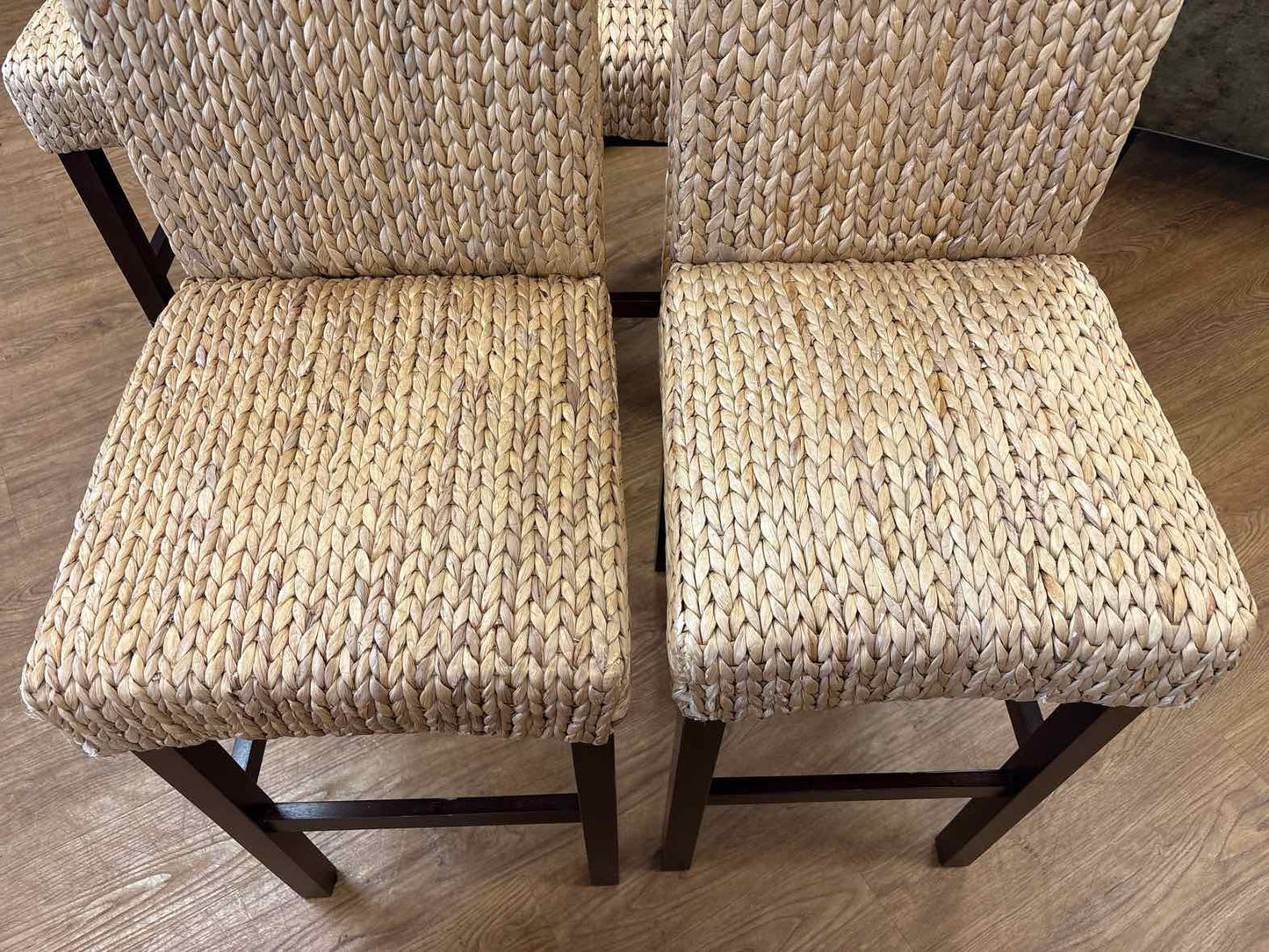 Set of 5 Seagrass Bar Stools
