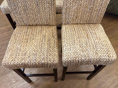 Set of 5 Seagrass Bar Stools