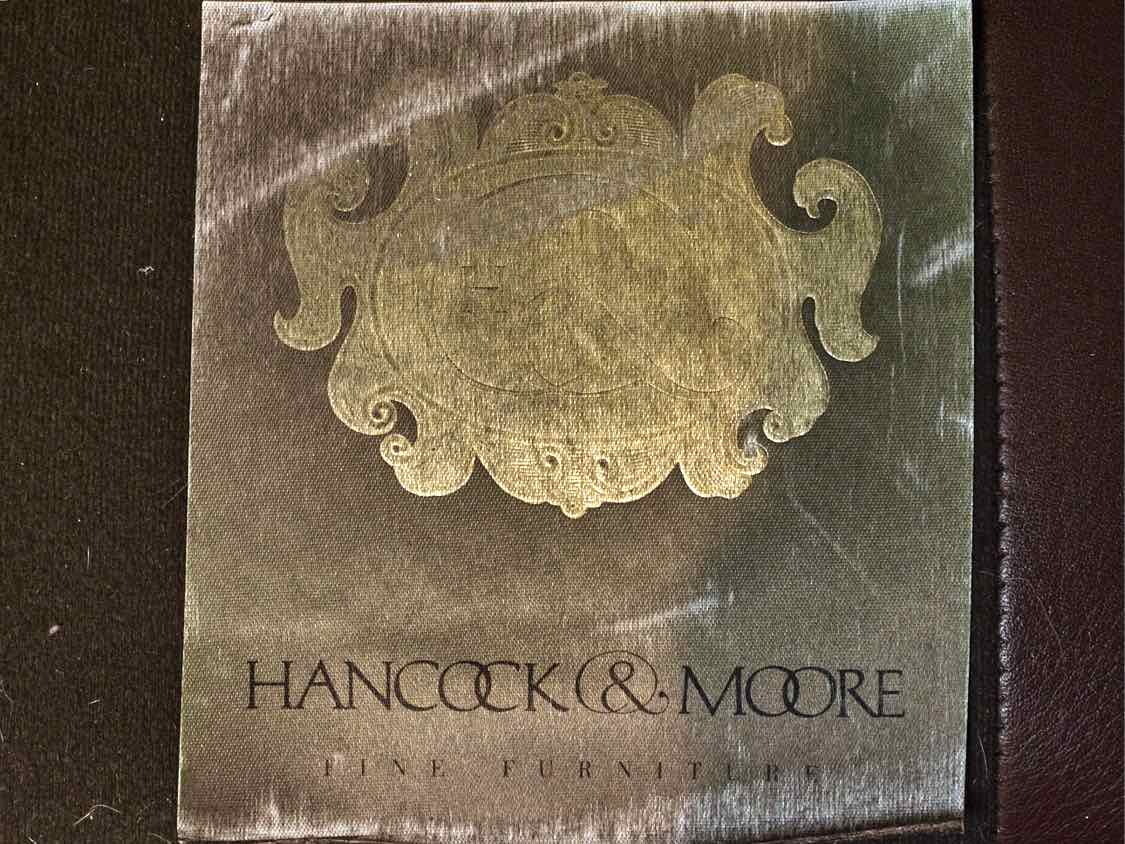 Hancock and Moore  'Burnt Sienna' Leather  3 Cushion  Nailhead Trim  Sofa