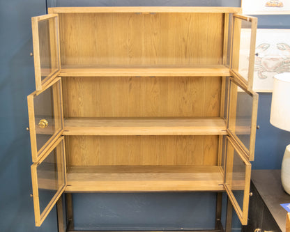 Four Hands Spencer Curio Cabinet in Drifted Oak Finish