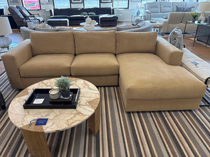 Pottery Barn 2-Piece Sectional in Camel