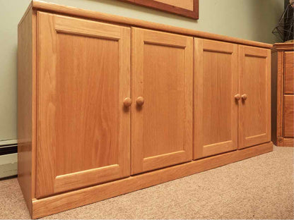 Unfinished Business Oak  Sideboard with 4 Wood Doors